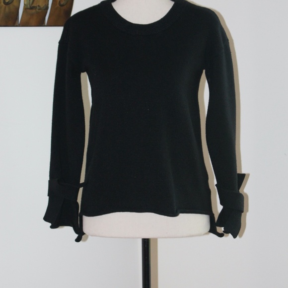 Bar lll, black sweater with tie sleeves C5 - Picture 1 of 11